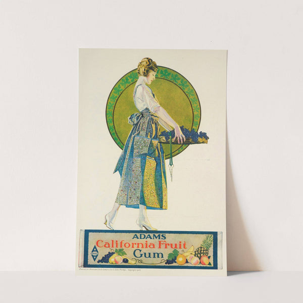 Adams fruit gum (1920) by Coles Phillips
