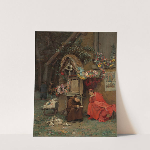 Adding Up The Donations by Jehan Georges Vibert