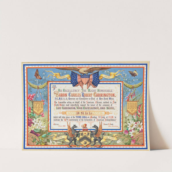 Addresses Presented To Lord Carrington Governor Of New South Wales, Pl.02 (1888)