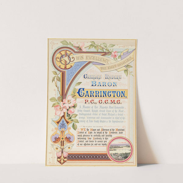 Addresses Presented To Lord Carrington Governor Of New South Wales, Pl.11 (1888)