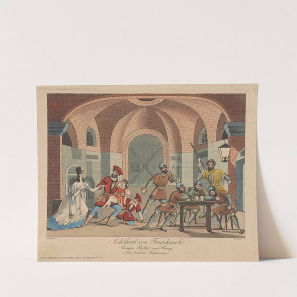 Die Maskerade im Theater, grosses Divertissement von Henry (letzte Scene) (1833) by Johann Christian Schoeller