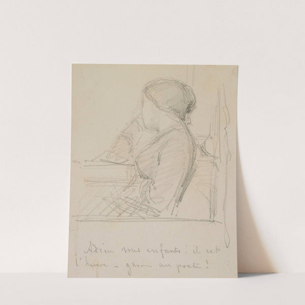 Adieu mes enfants! Il est l’heure (1858) by James Abbott McNeill Whistler