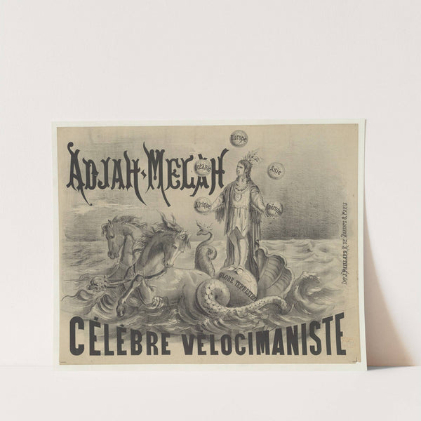 Adjah-Melah, célèbre vélocimaniste (1874) by Impr. J. Paillard