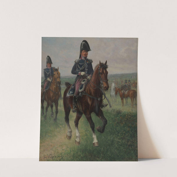 Adjutant Commander of the General Staff and His Adjutant by Jan Chełmiński