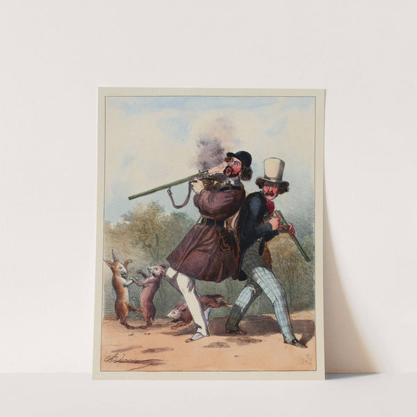 Admirable découverte de 1840. – Un fusil se chargeant (1840) by Charles Vernier