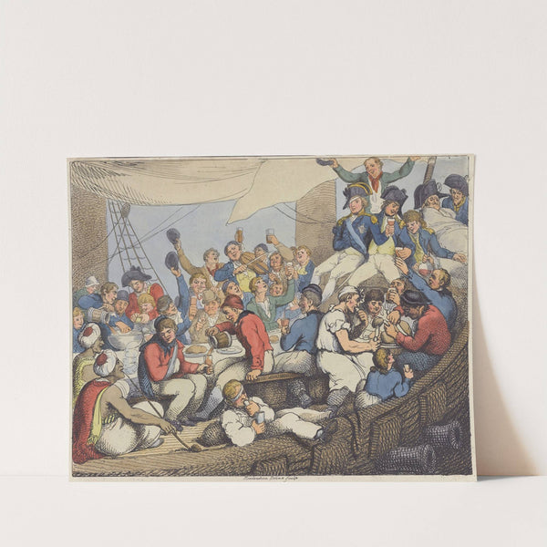 Admiral Nelson recreating with his brave tars after the glorious Battle of the Nile (1798) by Thomas Rowlandson