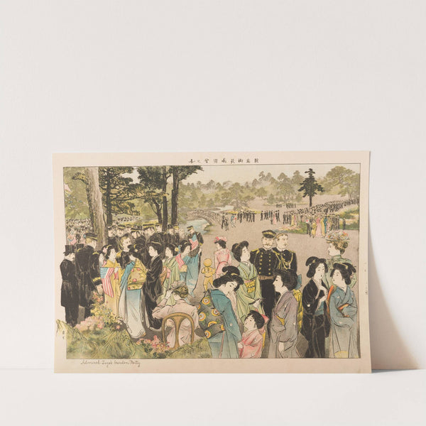 Admiral Tōgō’s Garden Party (1908) by Yamamoto Shōun