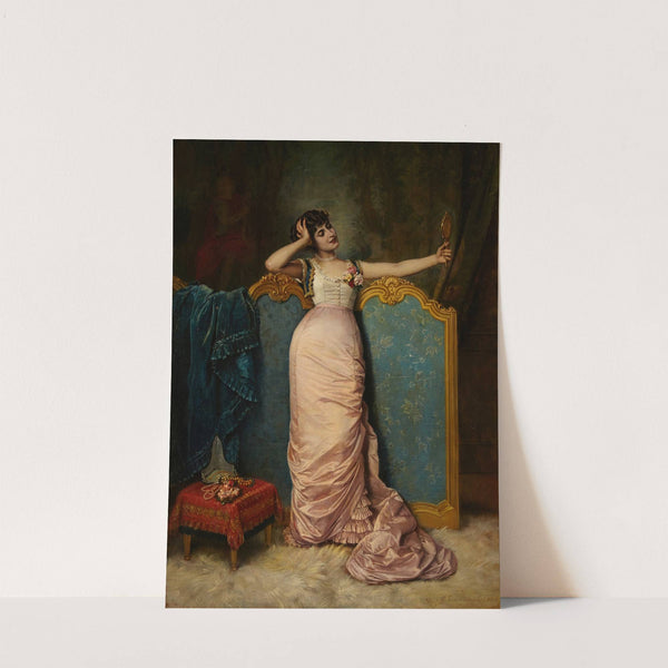 Admiring her looks by Auguste Toulmouche