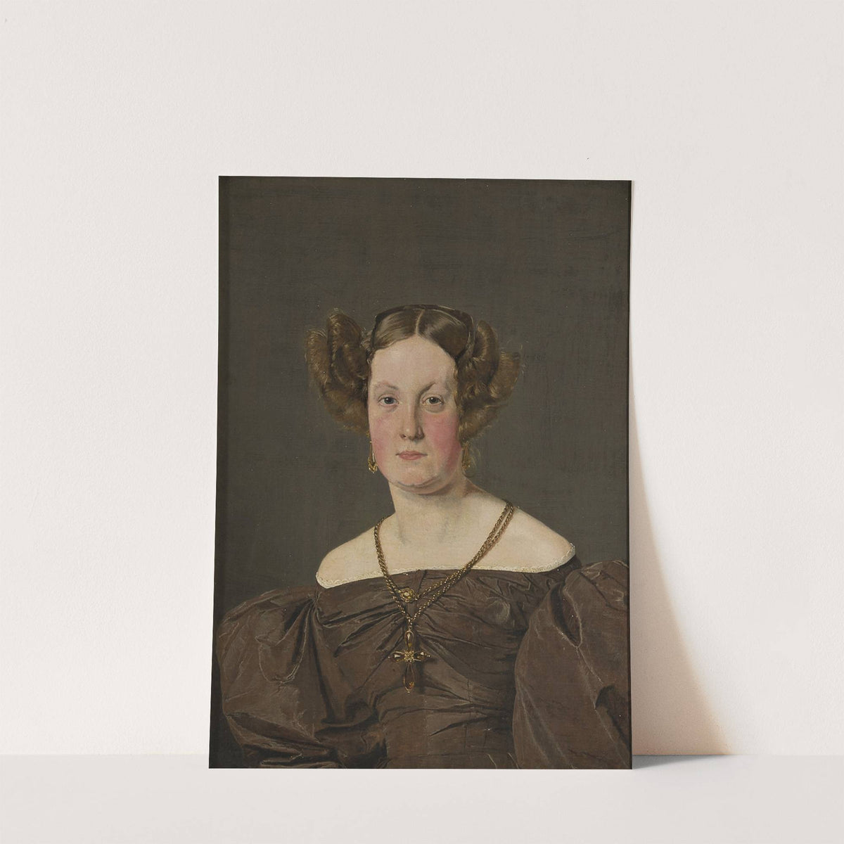 Adolphine Emelie Petersen, nee de Roepstorff by Christen Købke