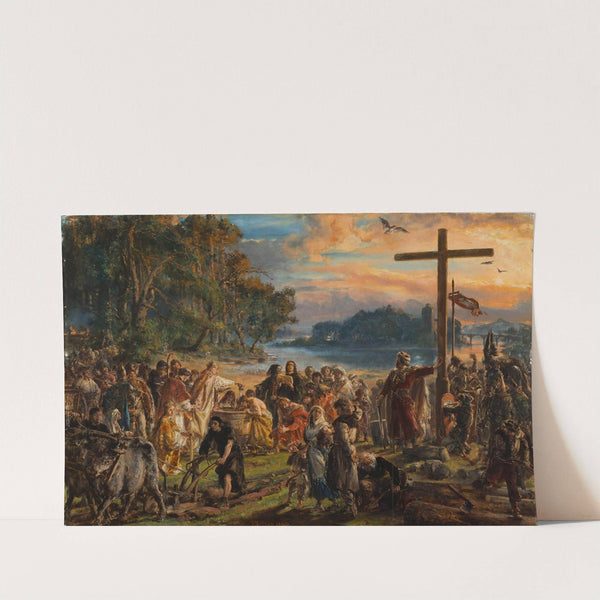 Adoption of Christianity, 965 AD, from the series “History of Civilization in Poland” by Jan Matejko