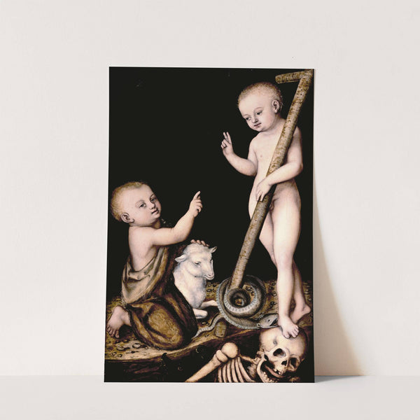 Adoration of The Child Jesus by St John the Baptist (between 1530 and 1540) by Lucas Cranach the Elder