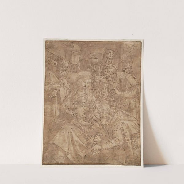 Adoration of the Magi (c. 1590) by Maerten De Vos