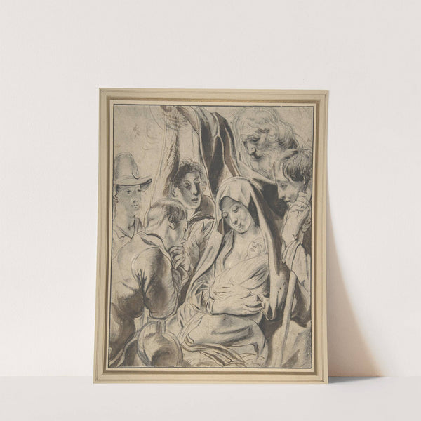 Adoration of the Shepherds (17th century) by Follower of Jacob Jordaens