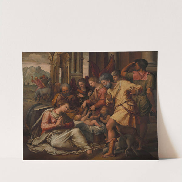 Adoration of the Shepherds by Perino Del Vaga