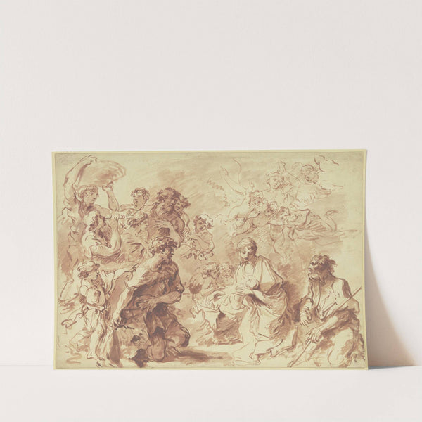 Adoration of the shepherds by Giovanni Benedetto Castiglione