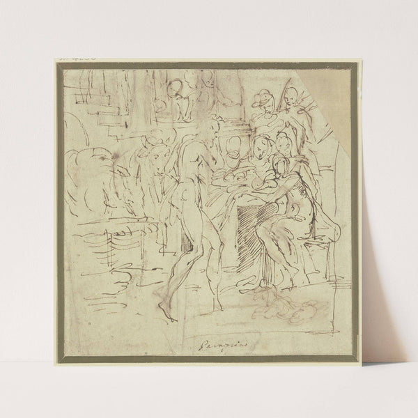 Adoration of the shepherds (ca. 1524 – 1526) by Parmigianino