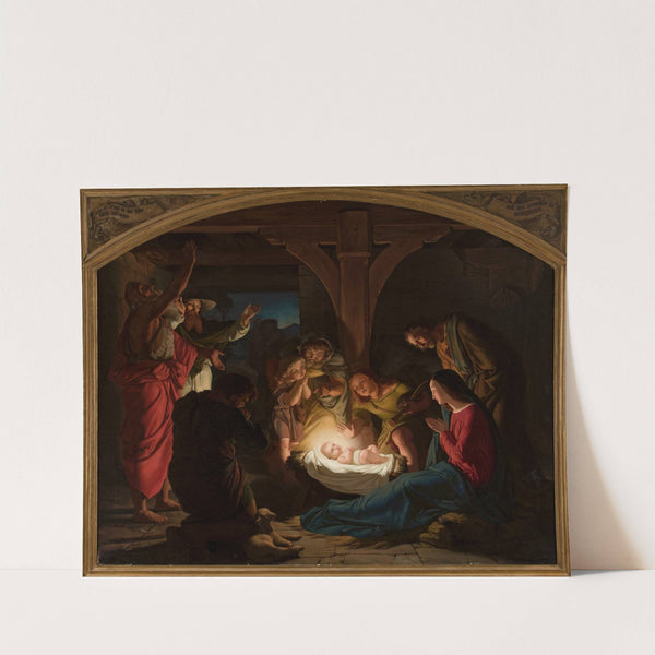 Adoration of the Shepherds (1853) by Albrecht Bräuer