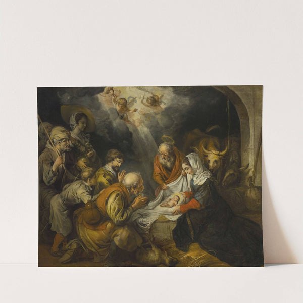 Adoration of the Shepherds (Luke 2-16-17) by Barent Fabritius