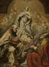 Adoration of Virgin Mary by St. Petronius and Dionysius the Areopagite