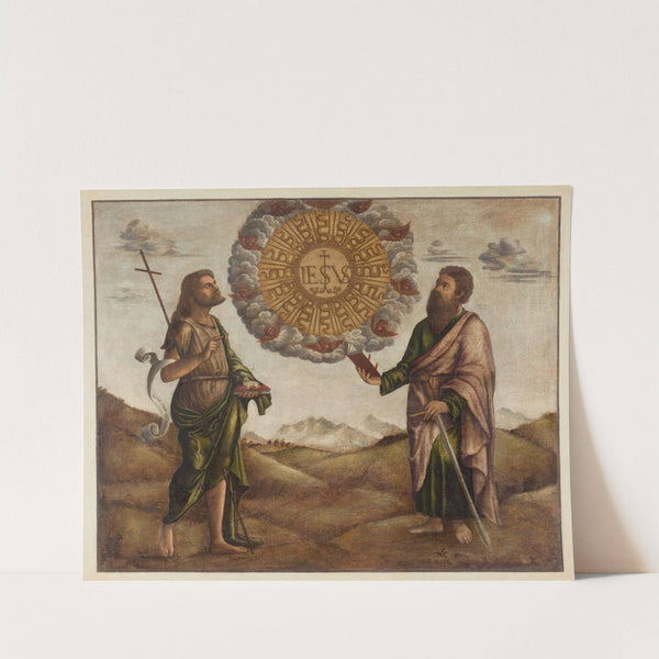 Adorazione del nome di Gesù tra San Giovanni Battista e San Paolo (16th century) by Benedetto Carpaccio