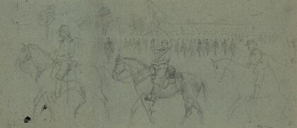 Advance of Custer’s brigade