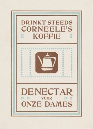 Advertentie voor Corneele’s koffie