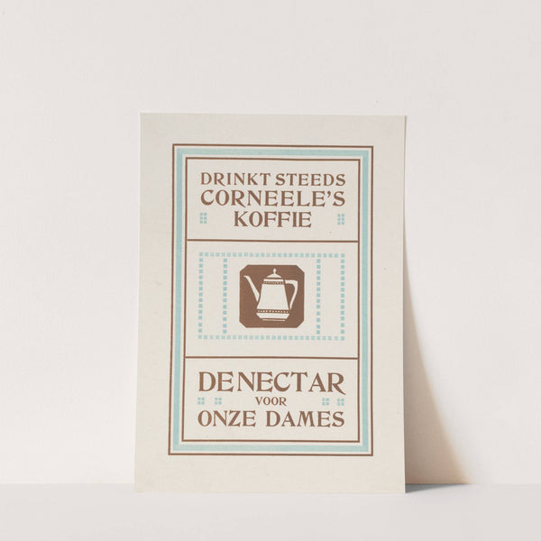 Advertentie voor Corneele's koffie by Reinier Willem Petrus de Vries