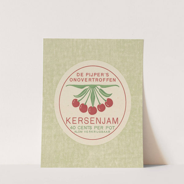 Advertentie voor De Pijper's kersenjam by Reinier Willem Petrus de Vries