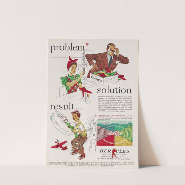 Advertisement for Hercules Cellulose Acetate by Hercules Incorporated