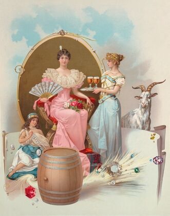 Advertising poster for bock beer (ca. 1898)