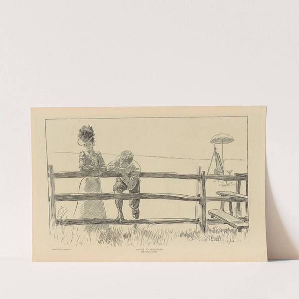 Advice to beginners. Keep close to nature (1893-1900) by Charles Dana Gibson