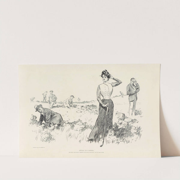 Advice to caddies (1900) by Charles Dana Gibson