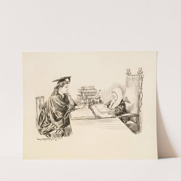 Advice to the Woman College Graduate. (It is fatal to argue with the judge) (1908) by William Henry Walker