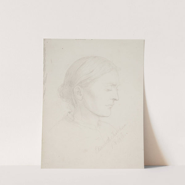 Ældre kvinde i profil (1866) by Elisabeth Jerichau Baumann