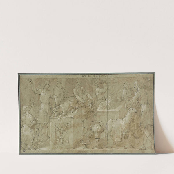 Aeneas and His Companions Preparing Animals for Sacrifice by Avanzino Nucci