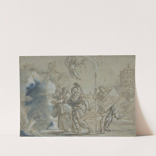 Aeneas and the Cumaean Sibyl Entering the Infernal Regions by Giovanni Francesco Romanelli