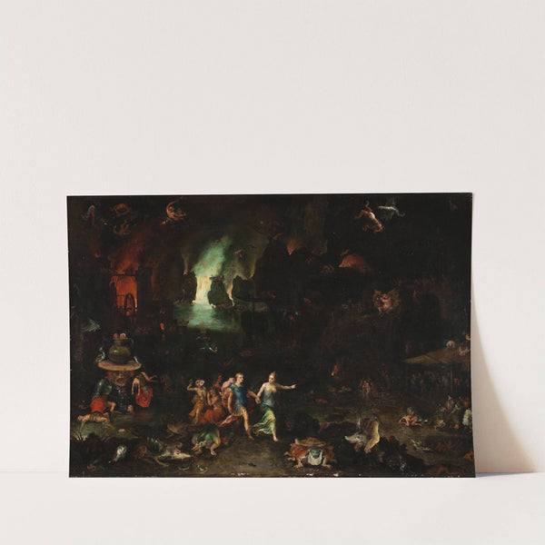 Aeneas And The Cumaean Sibyl In The Underworld by Jan Brueghel The Elder