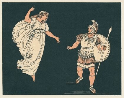 Aeneas and the shade of Creusa