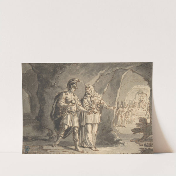 Aeneas and the Sibyl in the Underworld by Arnold Houbraken