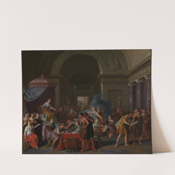 Aeneas kommt zu Königin Dido by Gerard Hoet