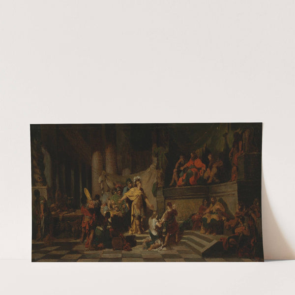 Aeneas Offering Presents to King Latinus and Asking Him for the Hand of His Daughter (1778) by Jean-Baptiste Regnault