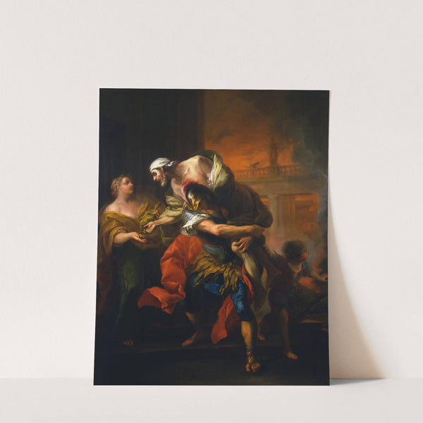 Aeneas Rescuing his Father from the Fire at Troy by Charles-André van Loo