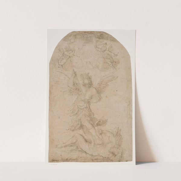 Ærkeenglen Michael besejrer djævlen by Giovanni Segala