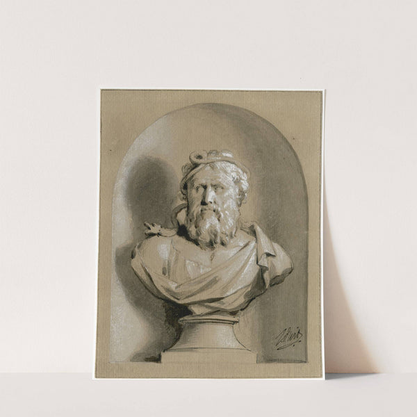 Aesculapius: borstbeeld in een nis by Jacob de Wit