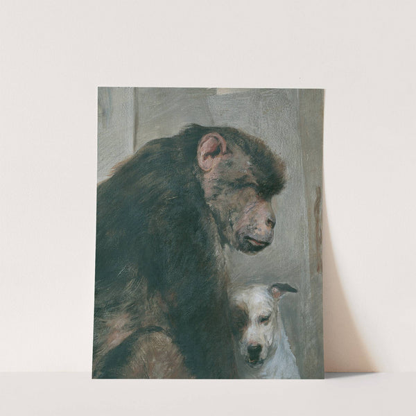 Affe und Hund (1904) by Alfred Wesemann