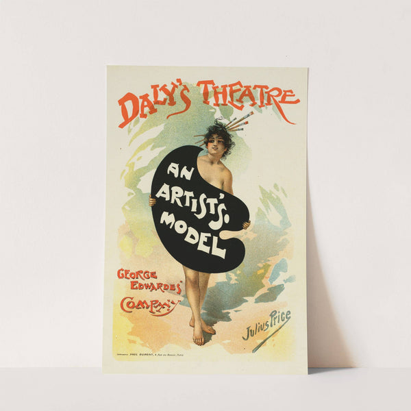 Affiche Anglaise Pour Le Daly's Théâtre, An Artist's Model by Julius Mendes Price