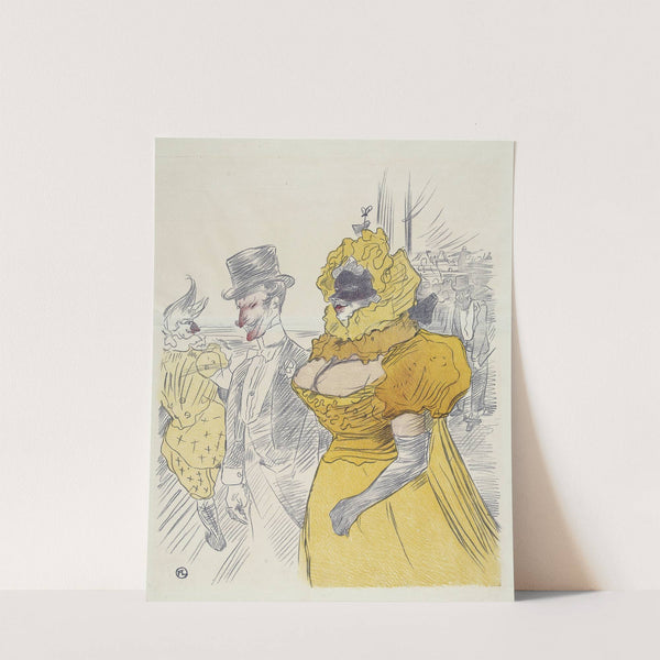 Affiche Au Bal des EtudiantS by Henri de Toulouse-Lautrec