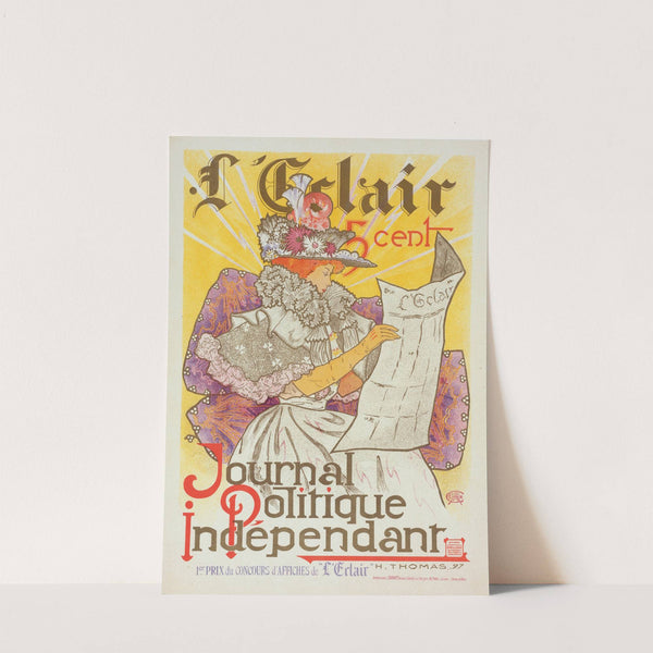 Affiche pour le journal 'l'Éclair' by Henry thomas