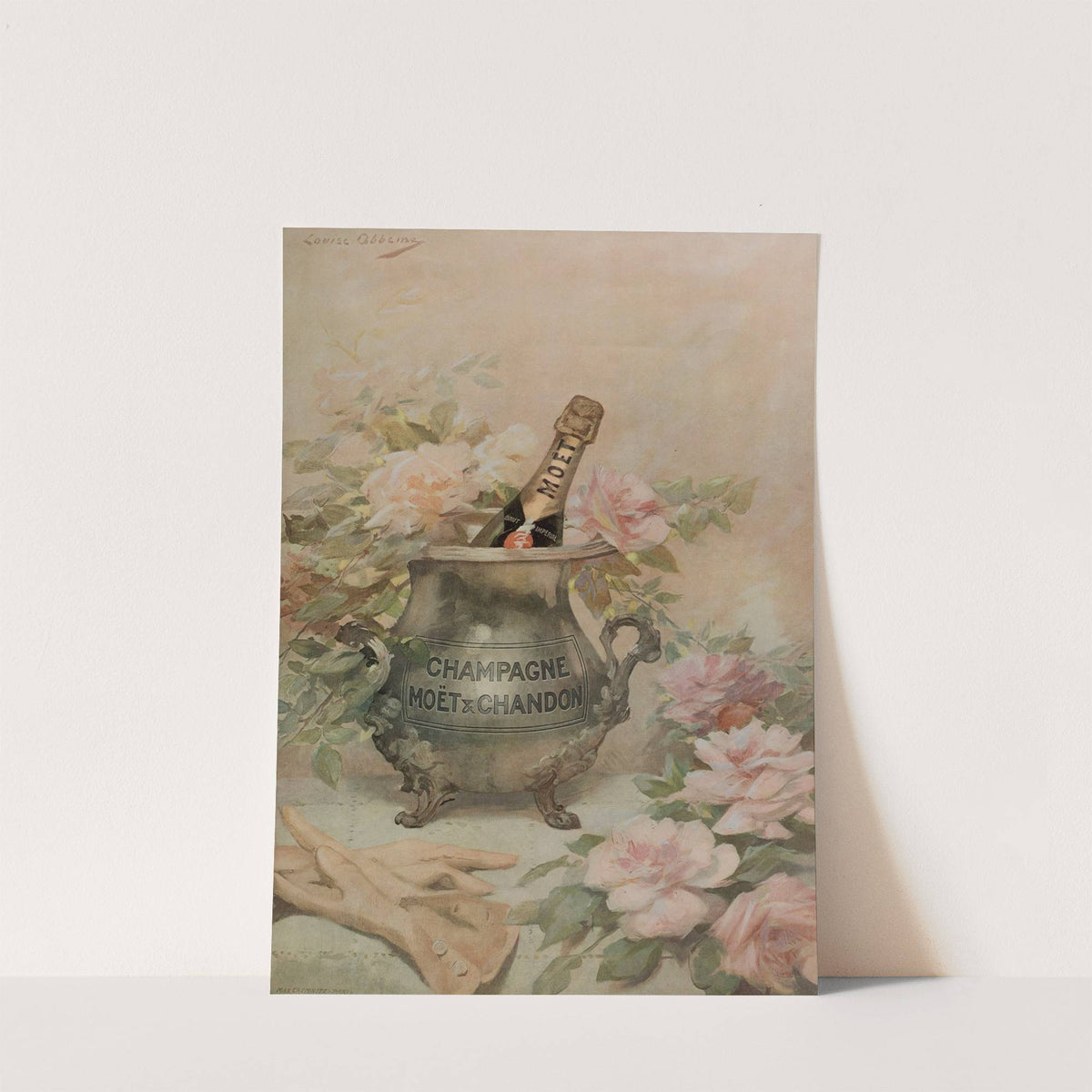 Affiche publicitaire pour Moët & Chandon by Louise Abbéma