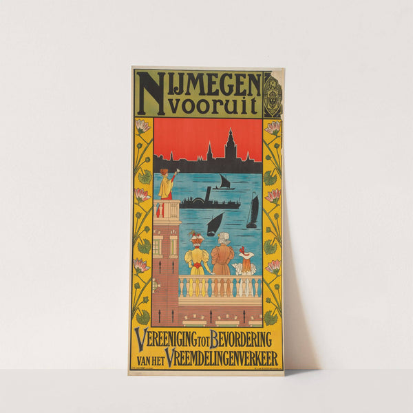 Affiche ter bevordering van het toerisme in Nijmegen by Willem van Boven